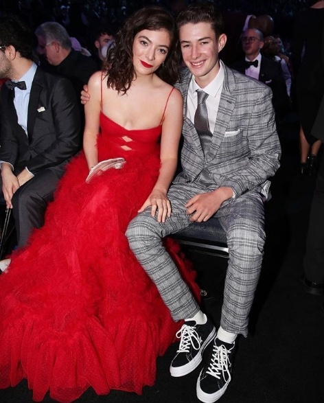 Lorde in Valentino keeps close with her younger brother Angelo Yelich O Connor