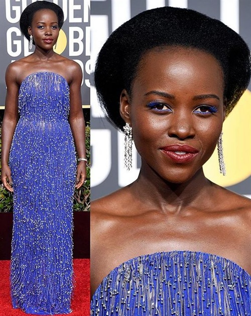 Lupita Nyongo in Calvin Klein